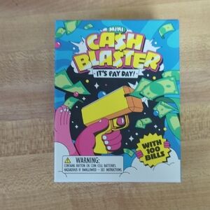 Mini Cash Blaster Toy with 100 Bills